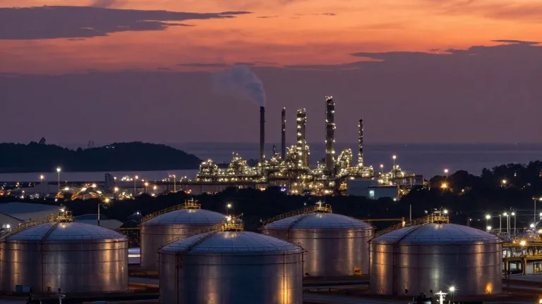 Illustration for: Brent crude breaks $117 as Iran targets Gulf data centers