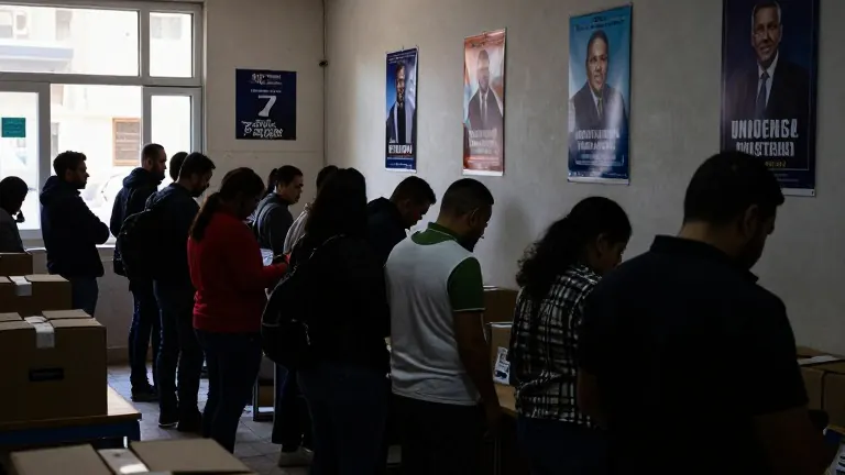 Illustration for: Israelis Vote Amid Unresolved Wars