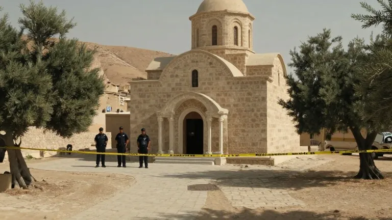 Illustration for: King Abdullah Sends Security Forces to Karak After Church Gunfire
