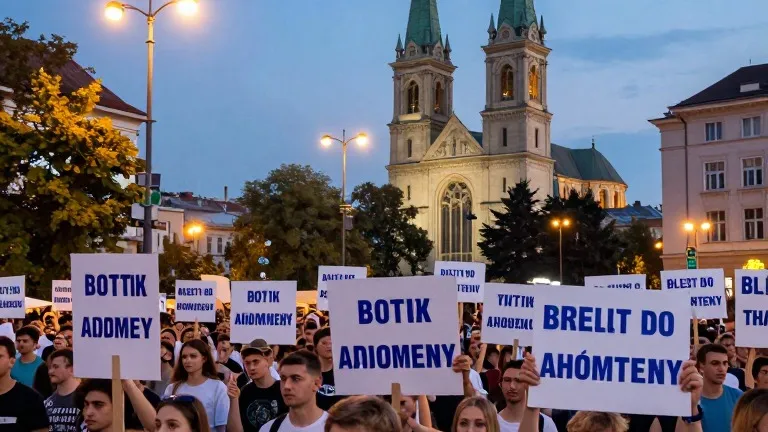 Illustration for: Polls show Serbia's student list targeting 40% of vote in Sunday election