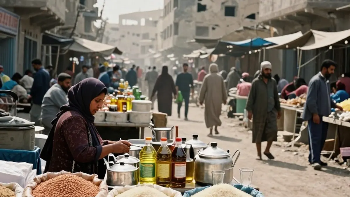Illustration for: Soaring Prices and War Leave Khartoum Families Struggling to Eat